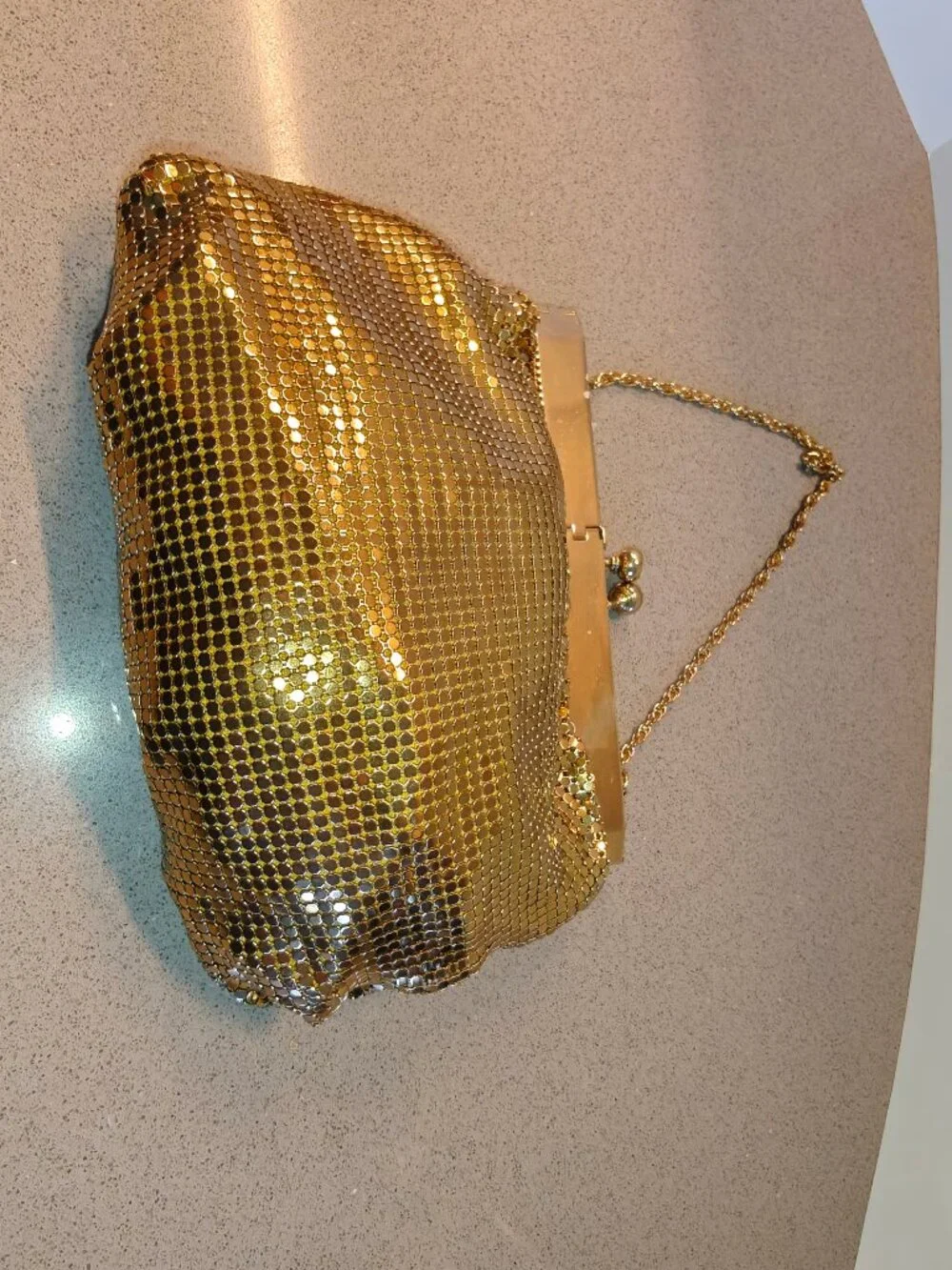 N/A glittery gold